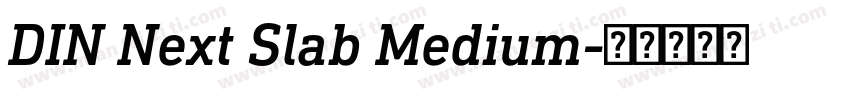 DIN Next Slab Medium字体转换